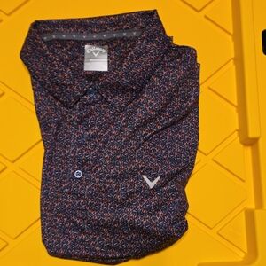 NWOT Callaway Men's Performance Patterned Stretch Polo